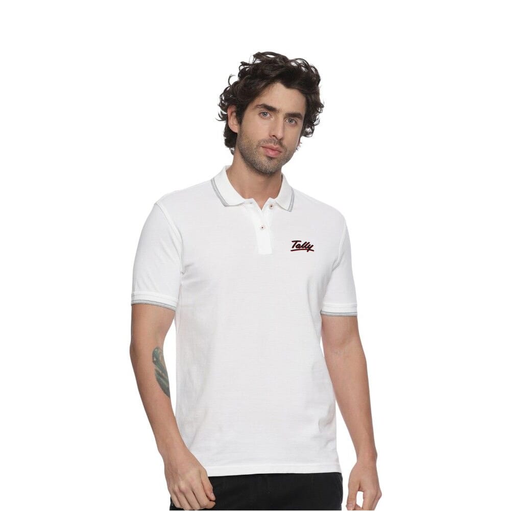 Allen Solly Polo T-shirt Men- White 